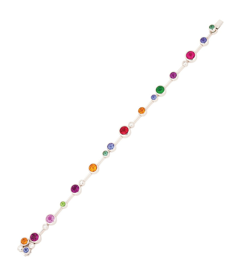 Boodles white gold Raindance Rainbow bracelet, UK version