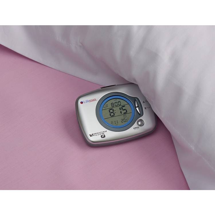 Lifemax under pillow vibration alarm clock with travel case, imported from the UK