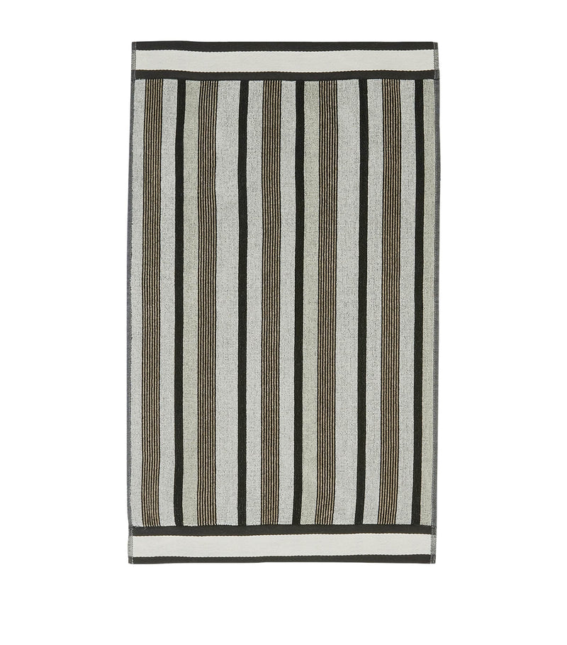 Missoni Home cotton guest towel with striped design 40cm x 70cm, imported from the UK