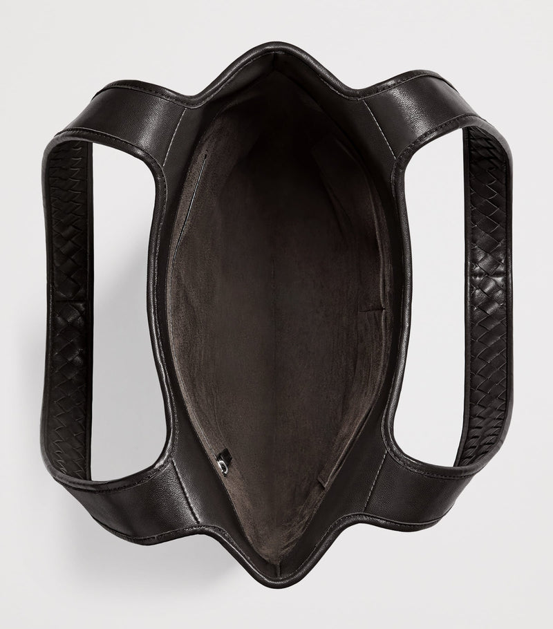 Bottega Veneta small leather Veneto tote bag, imported from the UK