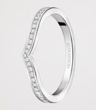 Boucheron platinum diamond wedding band Pont de Paris - British product