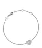 Chopard white gold diamond Happy Hearts bracelet, imported from the UK