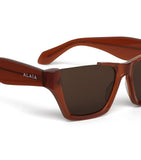 Alaïa acetate square sunglasses, imported from the UK