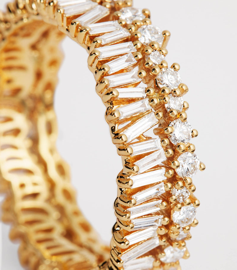 Suzanne Kalan yellow gold diamond eternity ring, UK version