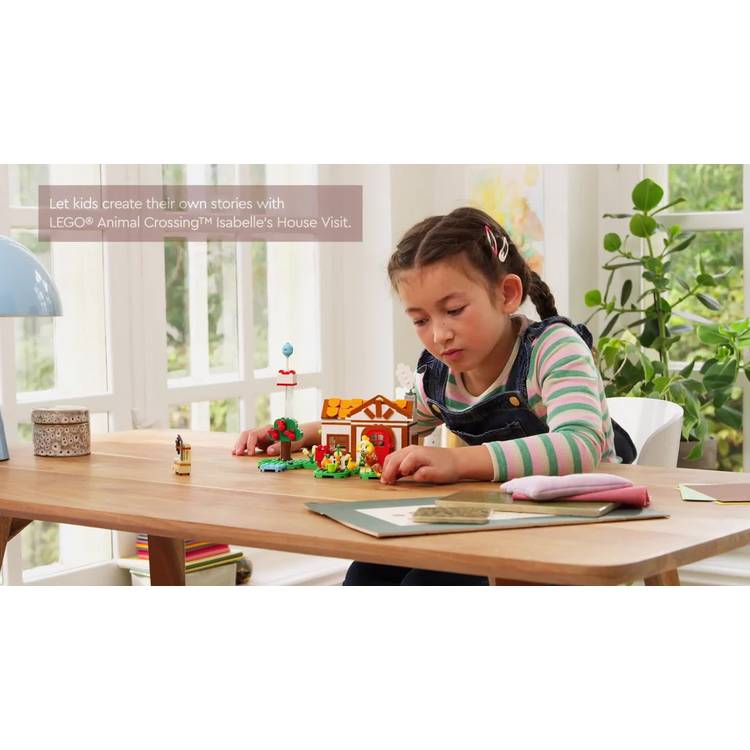 LEGO Animal Crossing Isabelle's House Visit building set 77049, imported from the UK