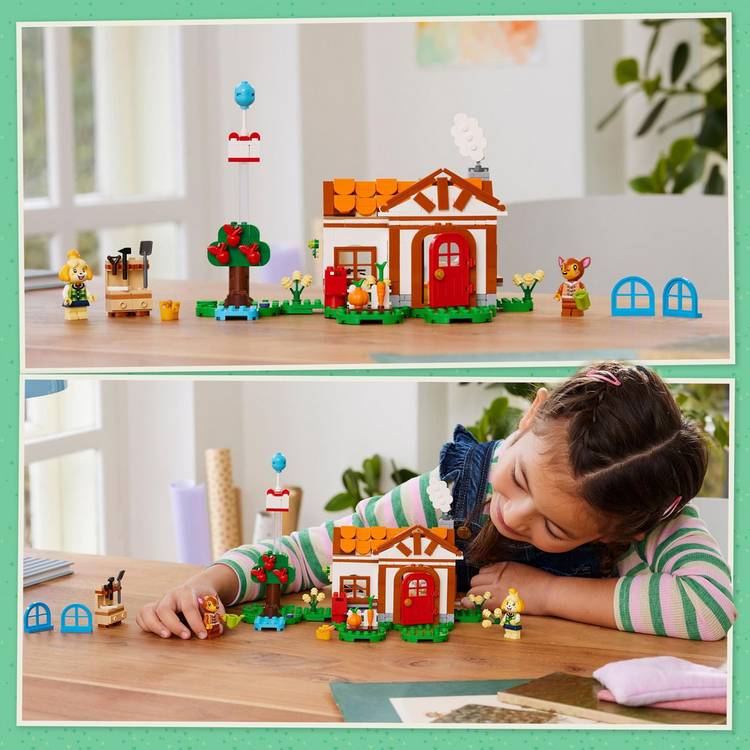 LEGO Animal Crossing Isabelle's House Visit building set 77049, imported from the UK