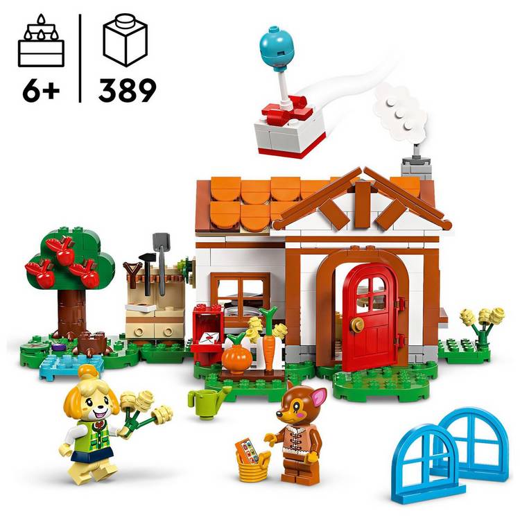 LEGO Animal Crossing Isabelle's House Visit building set 77049, imported from the UK