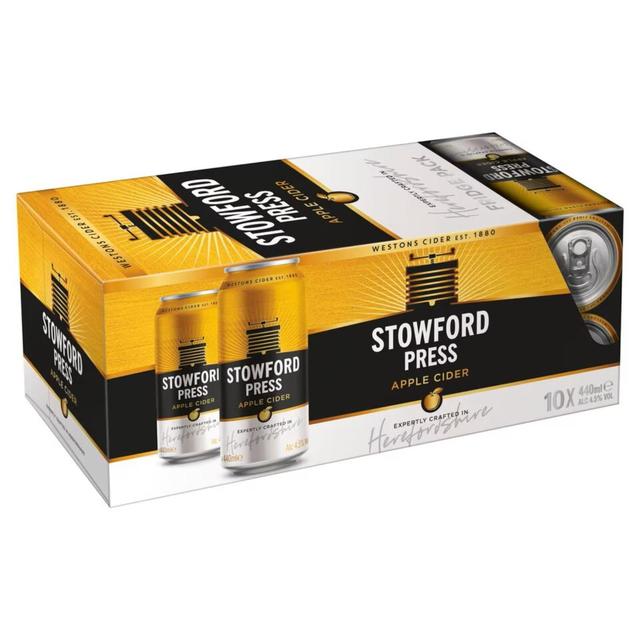 Stowford Press Medium Dry Cider Cans   10 x 440ml GOODS M&S