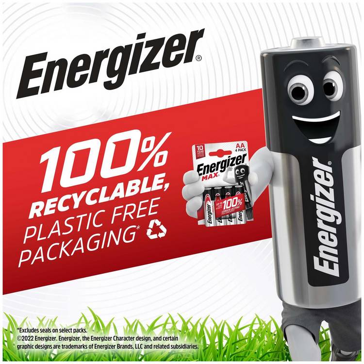 Energizer Max AAA batteries pack of 10, UK version