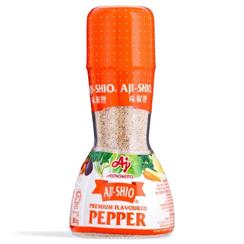 Ajinomoto Aji-Shio flavoured pepper seasoning, UK version