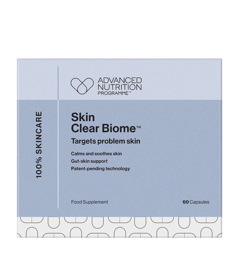 Advanced Nutrition Programme Skin Clear Biome supplement 60 capsules, imported from the UK