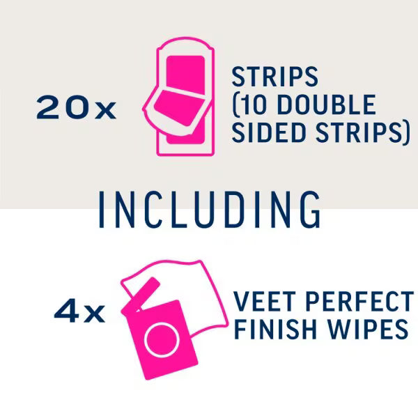 Veet Pure Inspiration Face Sensitive Wax Strips 20 (British brand)