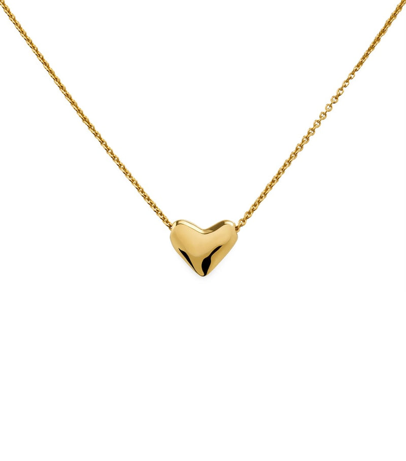 Monica Vinader gold vermeil heart necklace, imported from the UK