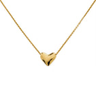 Monica Vinader gold vermeil heart necklace, imported from the UK