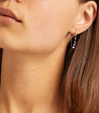 Persée Danaé single earring in yellow gold with diamond and sapphire (British brand)