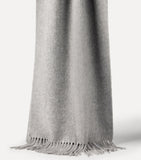 Brunello Cucinelli cashmere double-knit scarf 200x40cm (British brand)