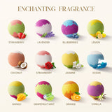 Livingandhome DIY three-layered bath bombs 24 pieces, UK version