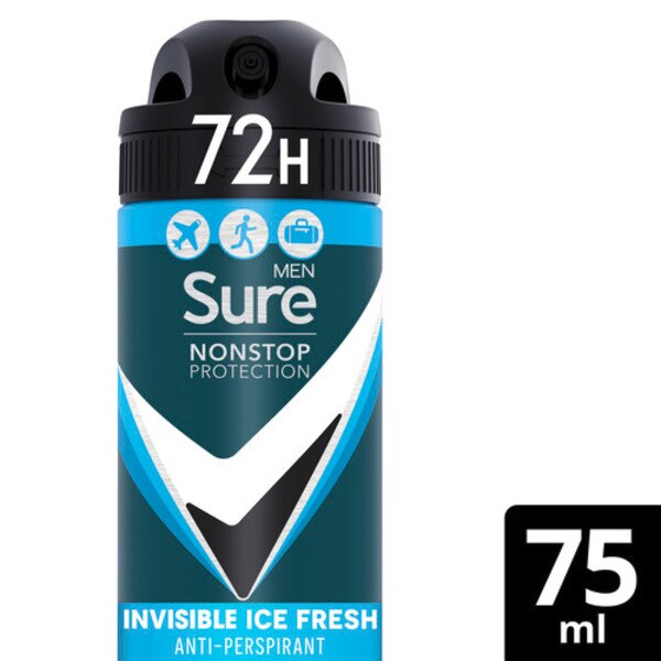 Sure Men Invisible Ice Fresh Antiperspirant 75ml GOODS Superdrug