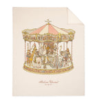Atelier Choux cashmere wool carousel blanket 100x80cm - British brand