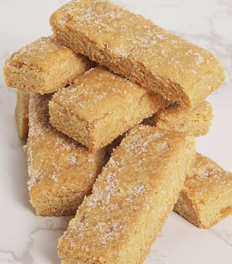 Harrods all-butter Scottish shortbread fingers with stem ginger 170g, UK version