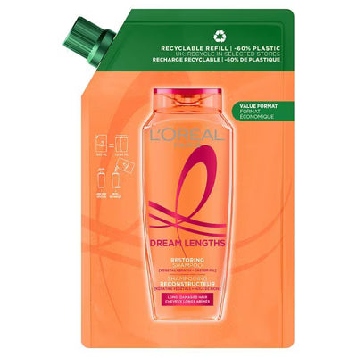 Superdrug L'Oréal Paris Elvive Dream Lengths Shampoo Refill 500ml- Buy online at McGrocer