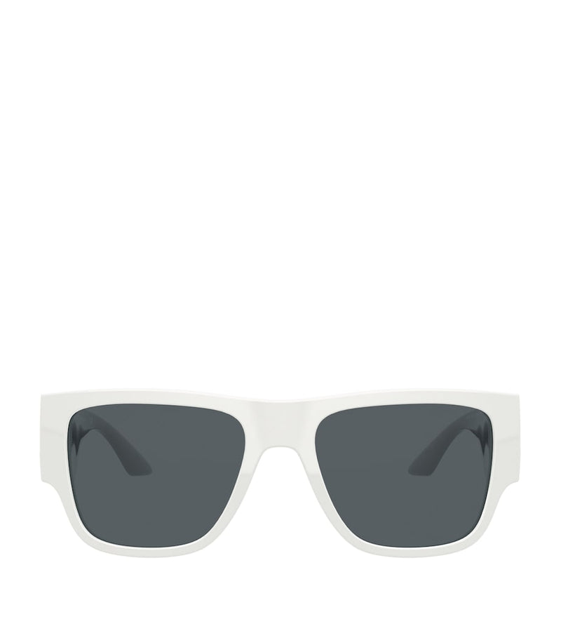 Versace Wayfarer sunglasses ivory gold-tone logo acetate - British product