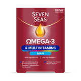 Holland & Barrett Seven Seas Omega-3 & Multivitamins Man Daily Supplement 30 Tablets & 30 Capsules- Buy online at McGrocer