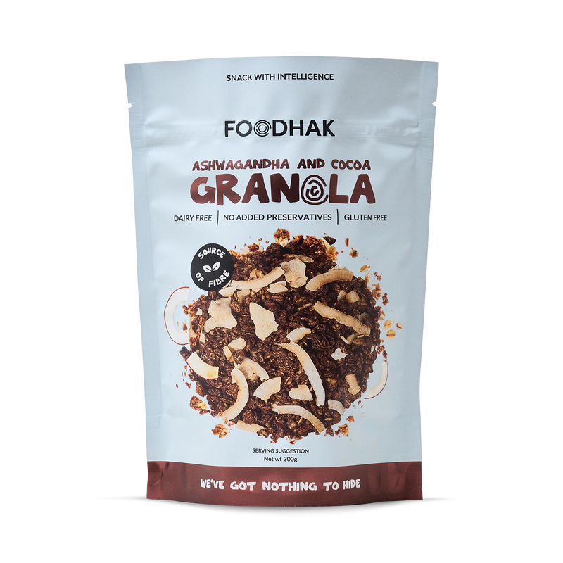Granola Ashwagandha and Cocoa with seeds, UK version