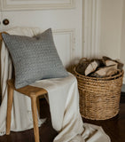 Araminta Campbell alpaca-blend fern cushion 45cm x 45cm - British product