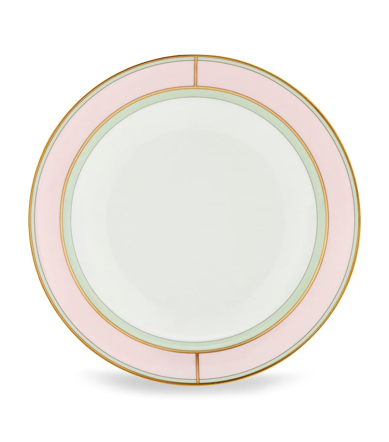 GINORI 1735 porcelain Colonna Diva Rosa soup plate 24cm, UK version