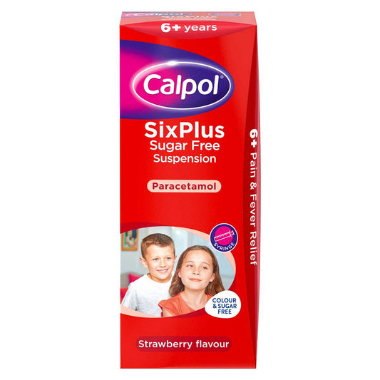 Calpol SixPlus Sugar Free Suspension Strawberry Flavour 6+ Years 200ml GOODS Boots   