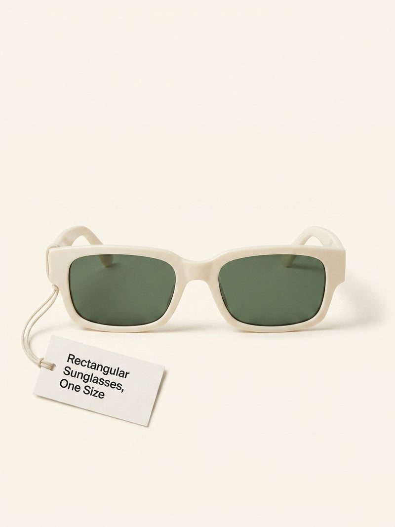 Prada rectangular women's sunglasses, green frame, UK version