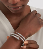 Bvlgari Small Serpenti Viper 18kt white gold diamond bracelet (British brand)