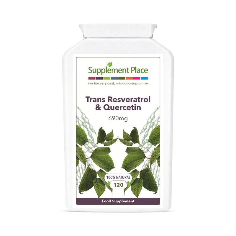 Supplement Place Trans Resveratrol and Quercetin 120 capsules (British brand)