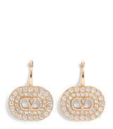 Harrods Valentino Garavani Embellished VLogo Signature Drop Earrings- Buy online at McGrocer