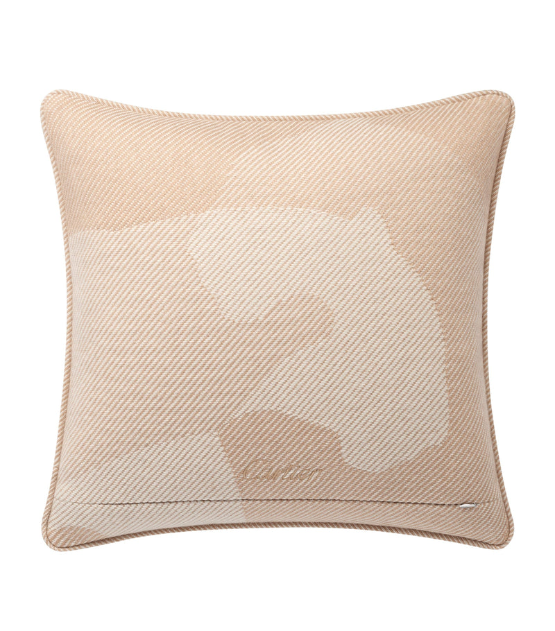 Cartier wool-cashmere Panthère de Cartier cushion 50cm x 50cm - British product