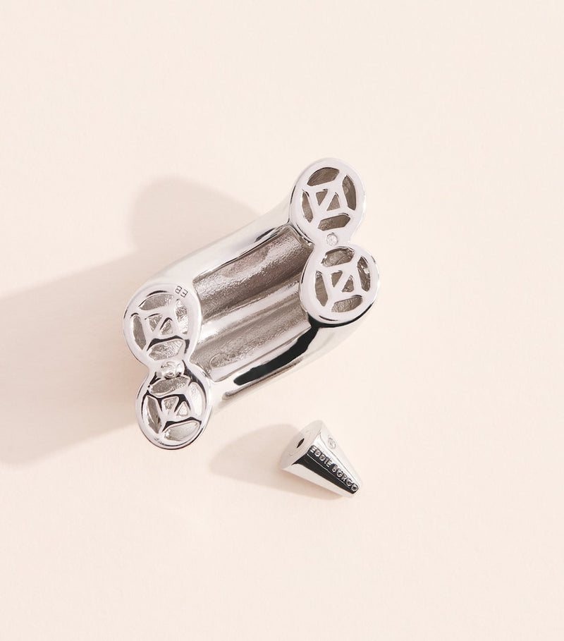 Eddie Borgo Torsade stud earrings, UK version