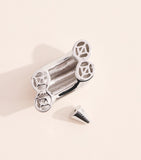 Eddie Borgo Torsade stud earrings, UK version