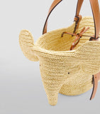 LOEWE small woven elephant basket tote bag, UK version