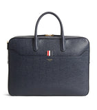 Thom Browne grey leather business bag, imported from the UK