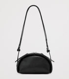 AllSaints Rosalie Arc cross-body bag in calfskin leather, imported from the UK
