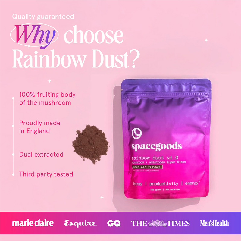 Spacegoods Rainbow Dust chocolate superfood powder 240g - British product