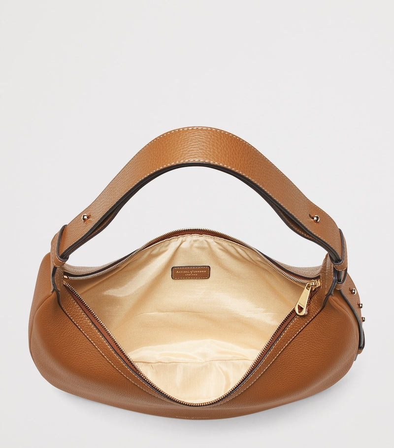 Aspinal of London large Soho Crescent cross-body bag - British product