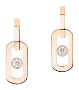 Harrods Messika So Move Rose Gold and Diamond XL Drop Earrings (0.37ct)- Buy online at McGrocer