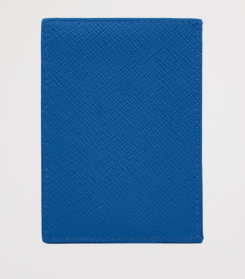 Smythson Panama leather compact card holder (British brand)