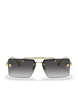 Harrods Versace Rimless Rectangle Sunglasses- Buy online at McGrocer