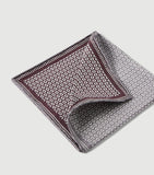 Brunello Cucinelli patterned silk pocket square 35cm, imported from the UK