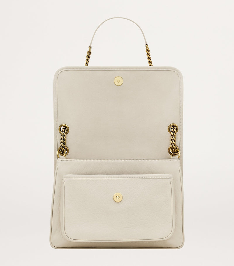 Saint Laurent Medium Niki Flap Bag in lambskin leather, UK version