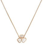 Chopard Happy Hearts mother-of-pearl necklace 18K rose gold - British product