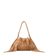 Harrods Jimmy Choo Medium Cinch Suede Bucket Bag- Buy online at McGrocer